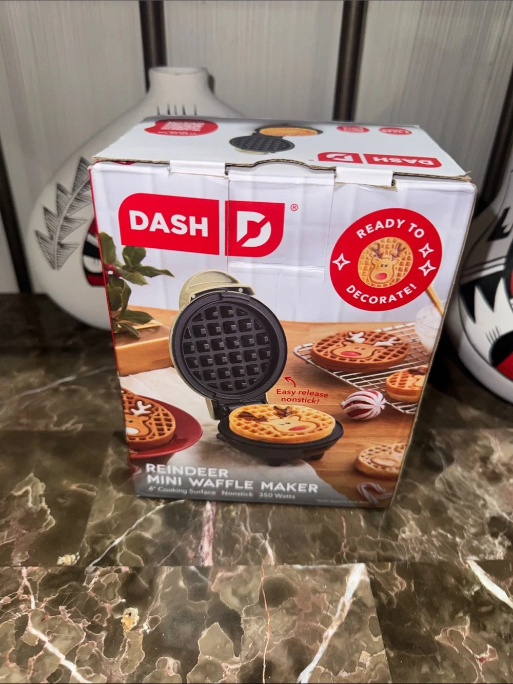 Dash Reindeer Mini Waffle Maker